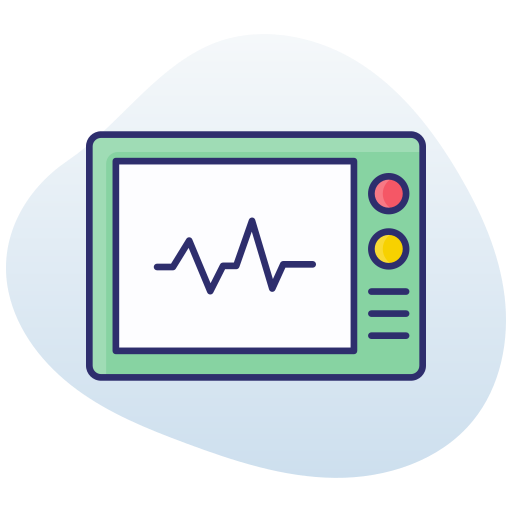 monitor de ecg icono gratis