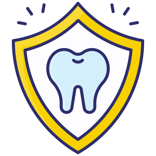 seguro dental icono gratis