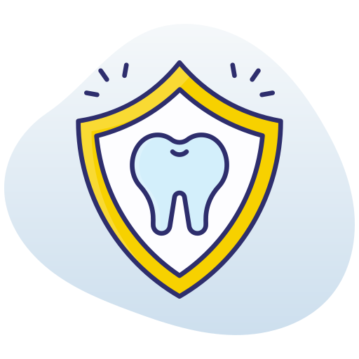 seguro dental icono gratis