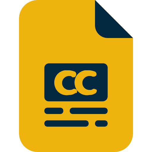 subtítulos icono gratis