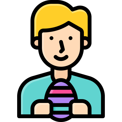 el huevo de pascua icono gratis