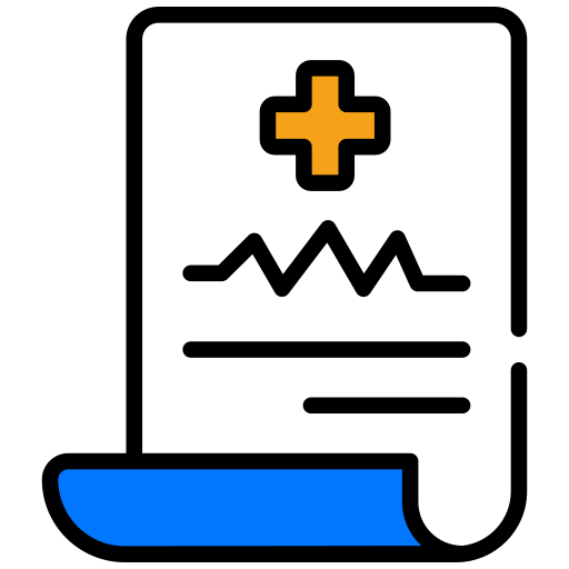 informe médico icono gratis