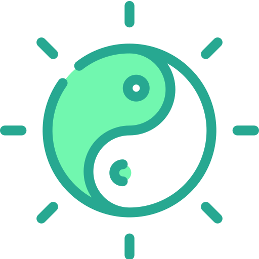 Yin yang icono gratis