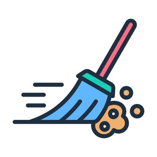 Sweeping free icon