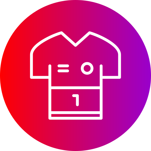 camiseta de futbol icono gratis