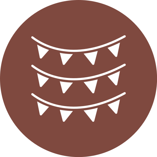 Bunting free icon