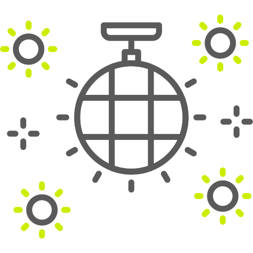 bola de disco icono gratis