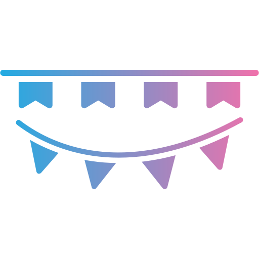 Bunting free icon