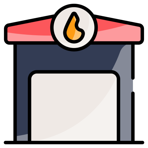 estación de bomberos icono gratis