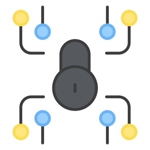 la seguridad cibernética icono gratis