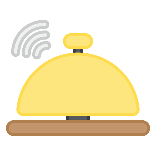 cloche d'hôtel Icône gratuit