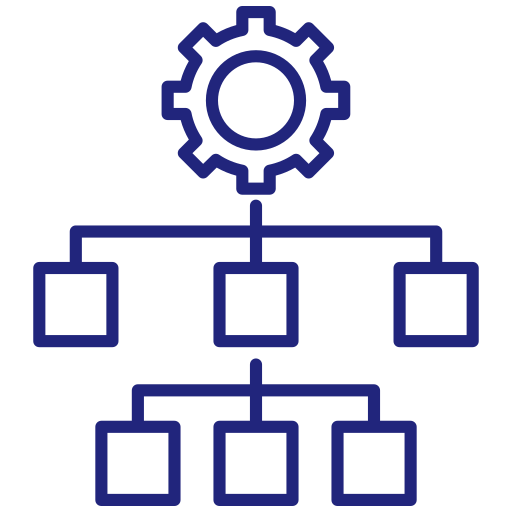 estructura de organización icono gratis