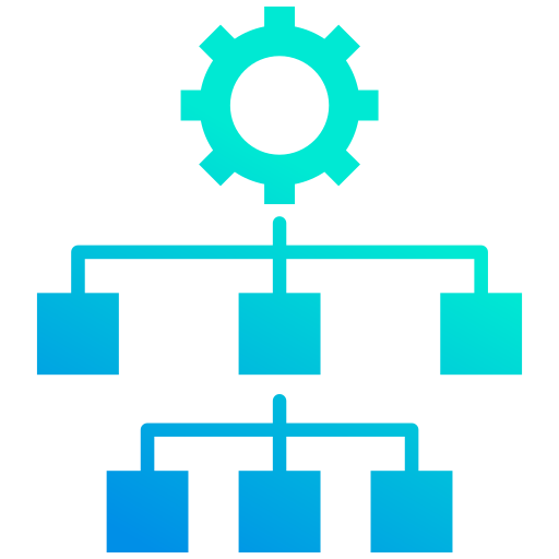 estructura de organización icono gratis