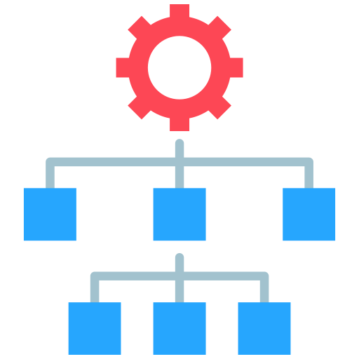 estructura de organización icono gratis