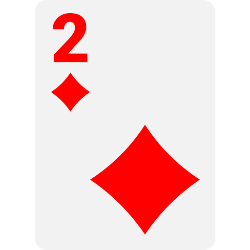 dos de diamantes icono gratis