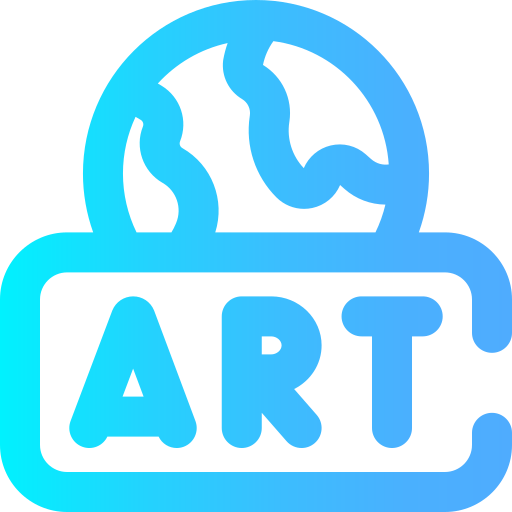 dia mundial del arte icono gratis