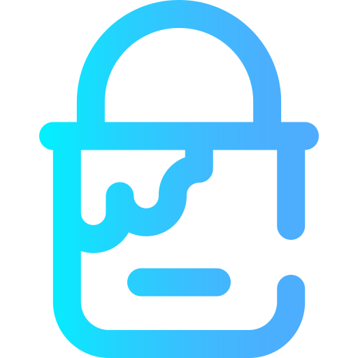 cubo de pintura icono gratis