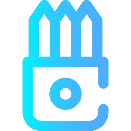 lápices de color icono gratis