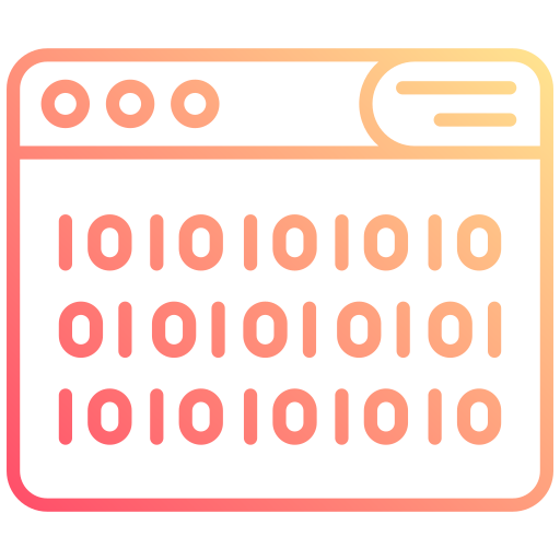 código binario icono gratis