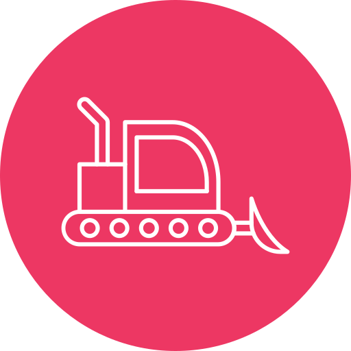 Bulldozer free icon Bulldozer free icon