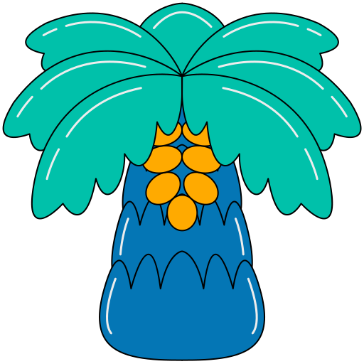 palmera datilera icono gratis