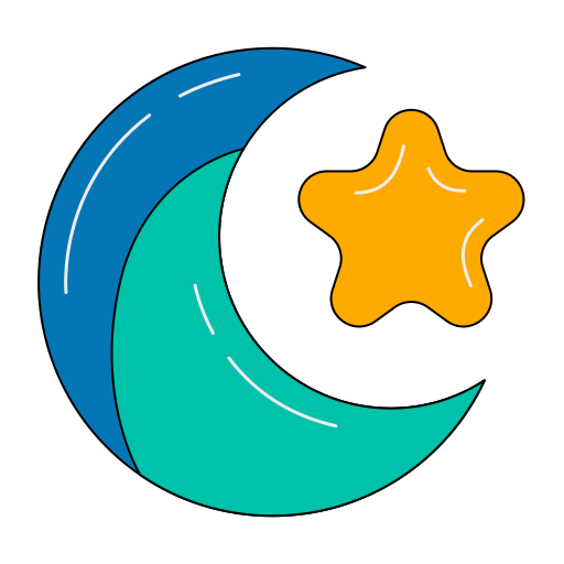 luna y estrella icono gratis