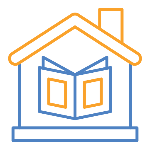 educación en el hogar icono gratis