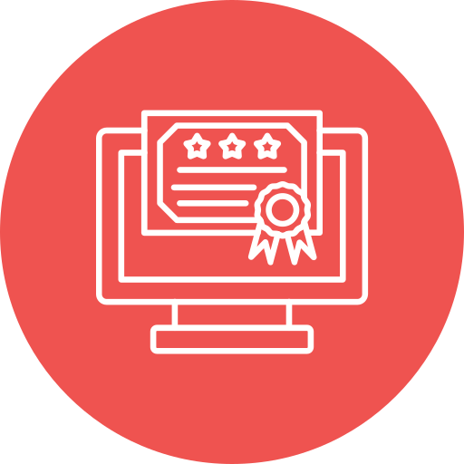 Certificate free icon