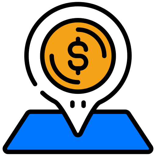 은행 위치 무료 아이콘