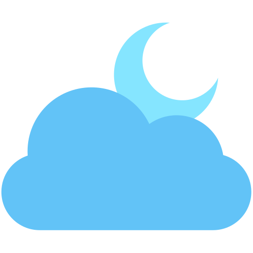 nube lunar icono gratis