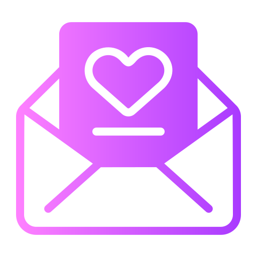 carta de amor icono gratis