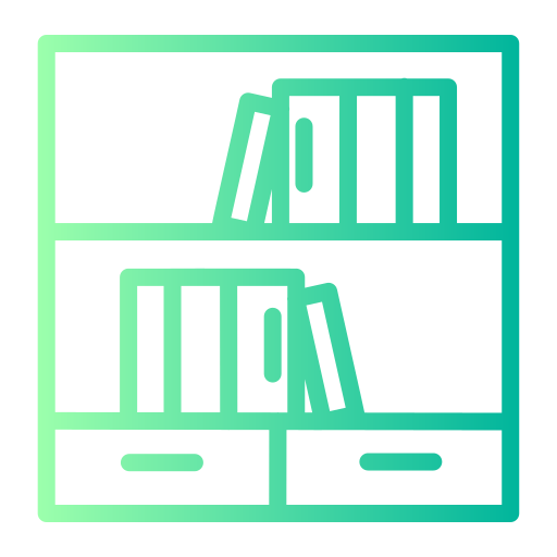 estantería icono gratis