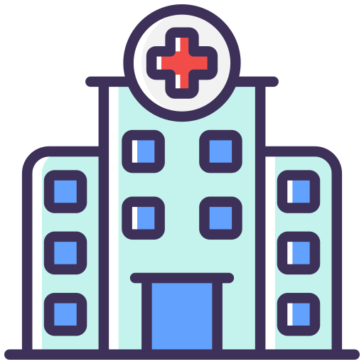 edificio hospitalario icono gratis