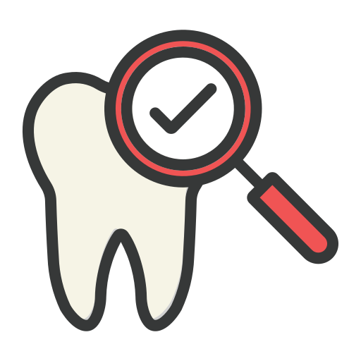 chequeo dental icono gratis