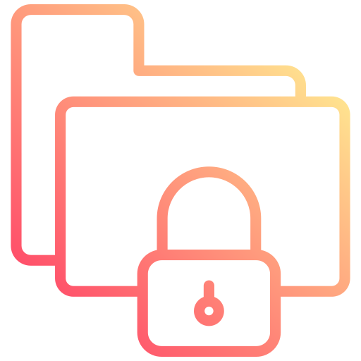 seguridad de datos icono gratis