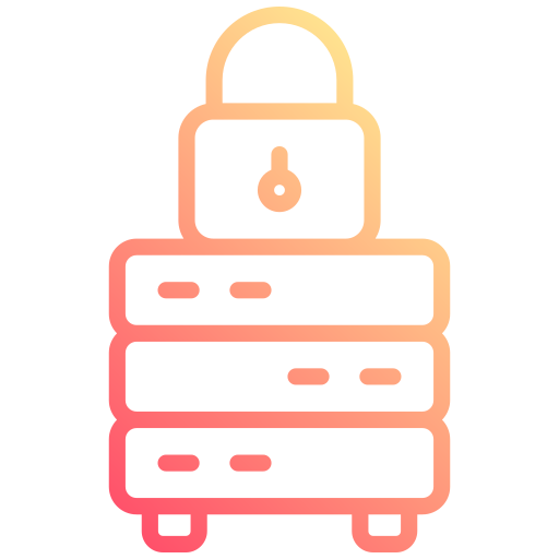 seguridad de datos icono gratis