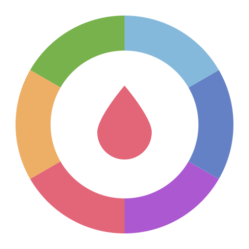 rueda de color icono gratis