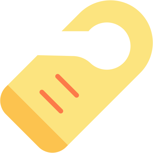 Door hanger free icon Door hanger free icon