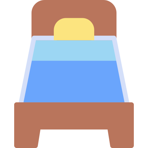 cama individual icono gratis