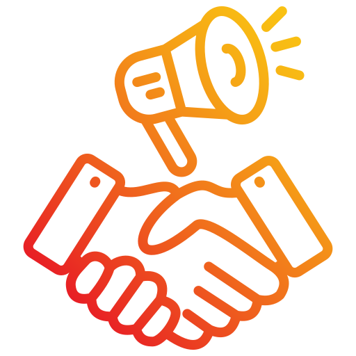 la comercialización del afiliado icono gratis