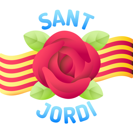 día de sant jordi icono gratis