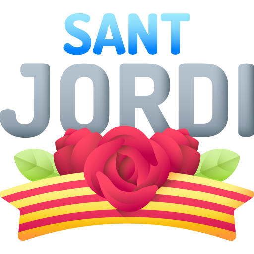 día de sant jordi icono gratis