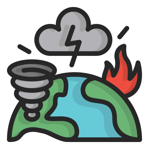 Natural disaster free icon