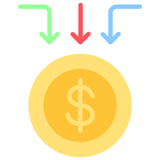 Cash flow free icon Cash flow free icon