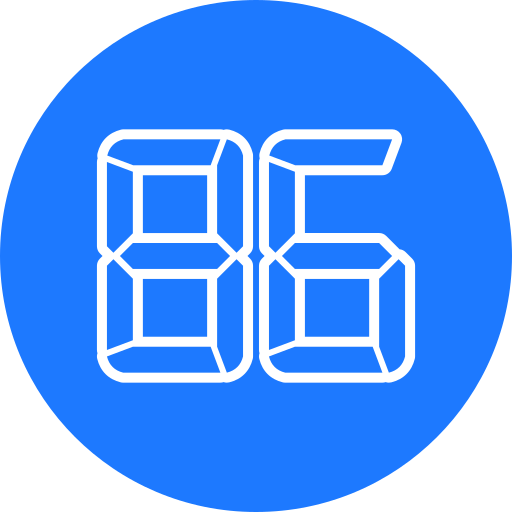 86 icono gratis