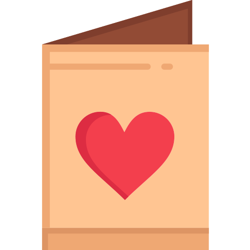 carta de amor icono gratis