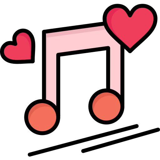 musica romantica icono gratis