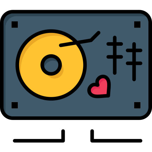 Turntable free icon