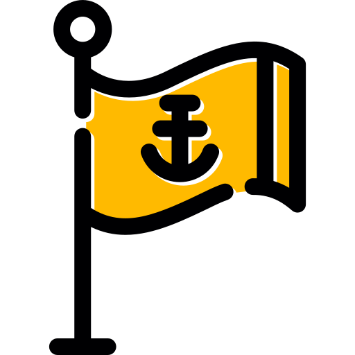 bandera pirata icono gratis