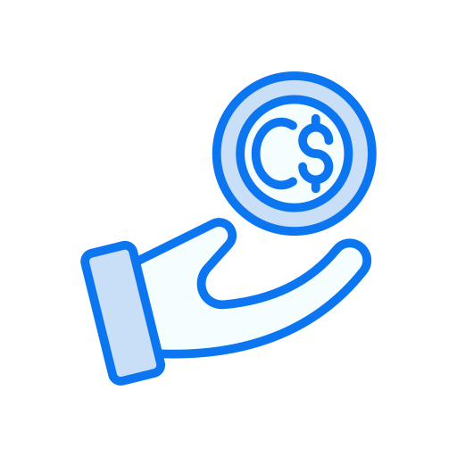 dolar canadiense icono gratis